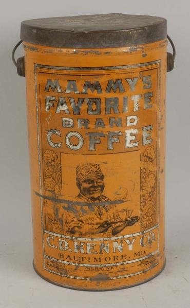 LARGE MOMMYS FAVORITE COFFEE TIN.                
