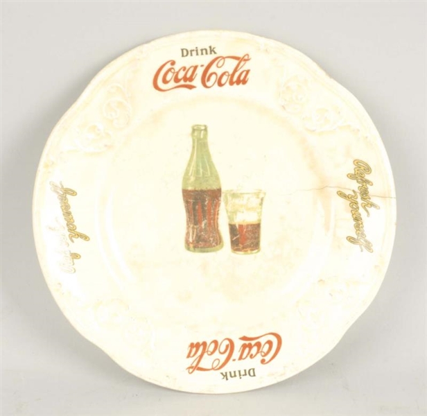 COCA-COLA ADVERTISING SMALL PLATE.                