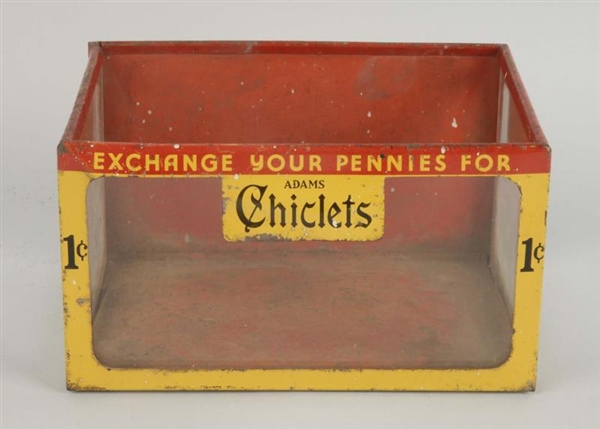 CHICLETS GUM COUNTER DISPLAY BOX.                 
