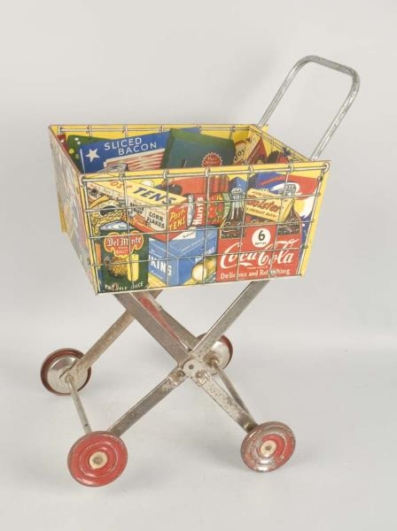 CHILDS ADVERTISING SHOPPING CART-COCA-COLA.      