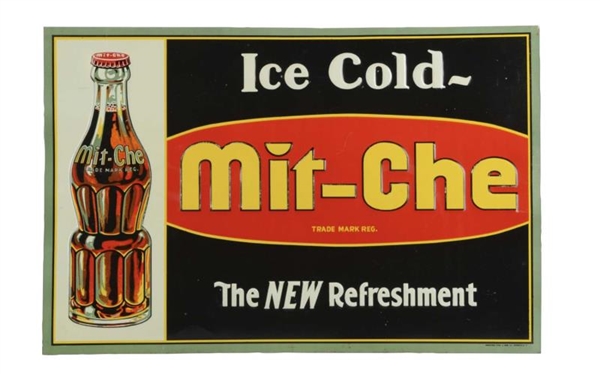 MIT-CHE EMBOSSED TIN ADVERTISING SIGN             