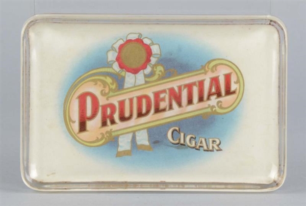 GLASS PRUDENTIAL CIGAR  ASHTRAY TIP CHANGE TRAY   
