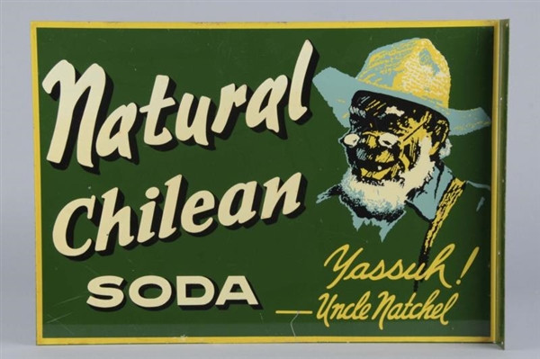 NATURAL CHILEAN SODA TIN FLANGE SIGN              