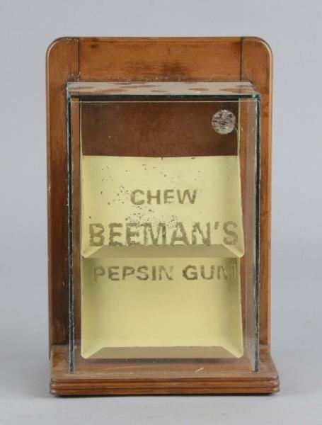 CHEW BEEMANS PEPSIN GUM GLASS DISPLAY CASE       