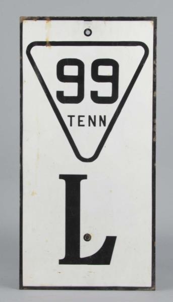 TENNESSEE HIGHWAY PORCELAIN SIGN                  