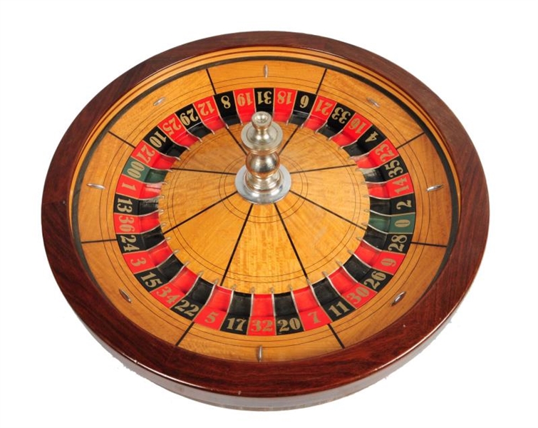 ***ONEILL CHICAGO WOODEN NUMBERED ROULETTE WHEEL 