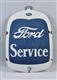 FORD SERVICE DOUBLE-SIDED PORCELAIN SHAPED SIGN.  
