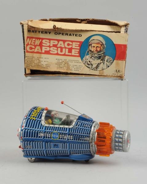 JAPANESE TIN LITHO SPACE CAPSULE IN BOX           