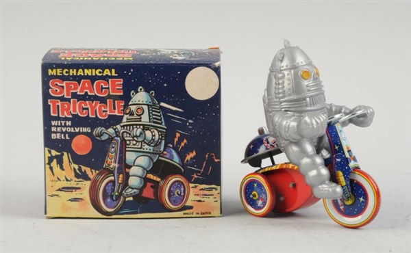 VINTAGE JAPANESE SPACE TRICYCLE WITH BOX.         