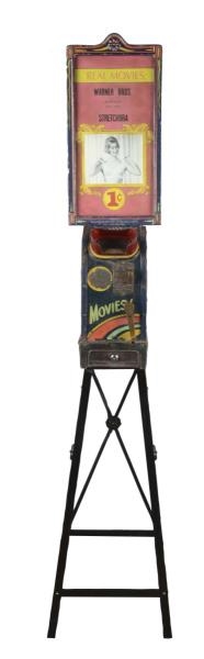 1¢ MUTOSCOPE WITH WARNER BROTHERS STRETCH BRA REEL