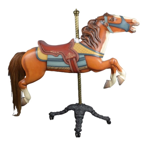 ANTIQUE HERSCHEL-SPILLMAN WOODEN CAROUSEL HORSE   
