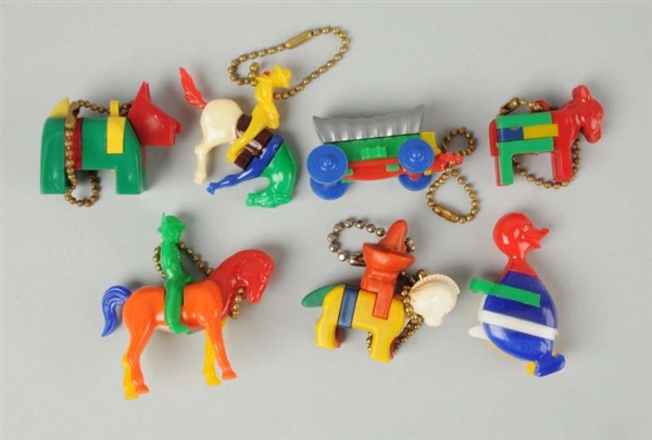 LOT OF 7: KEYCHAIN PUZZLES.                       