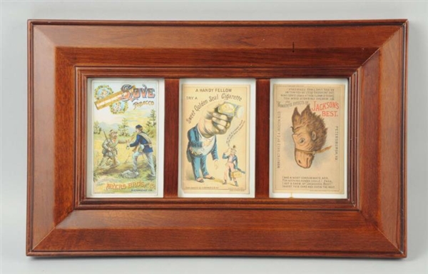 LOT OF 3: TOBACCO AND CIGARETTE TRADE CARDS.      