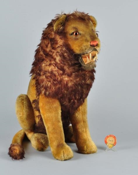 VINTAGE STEIFF SITTING LION "LEO.                