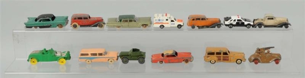 LOT OF 13: LITTLE TOY CARS.                       