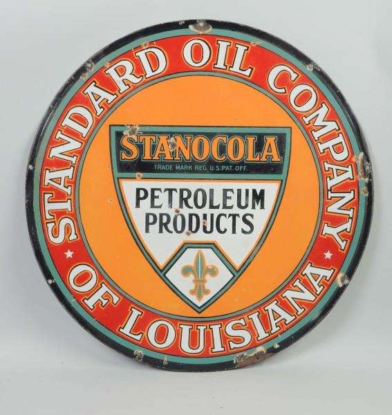 STANOCOLA PETROLEUM PRODUCTS WITH LOGO SIGN.      