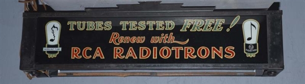 RCA RADIOTRONS LIGHTED ADVERTISING SIGN           