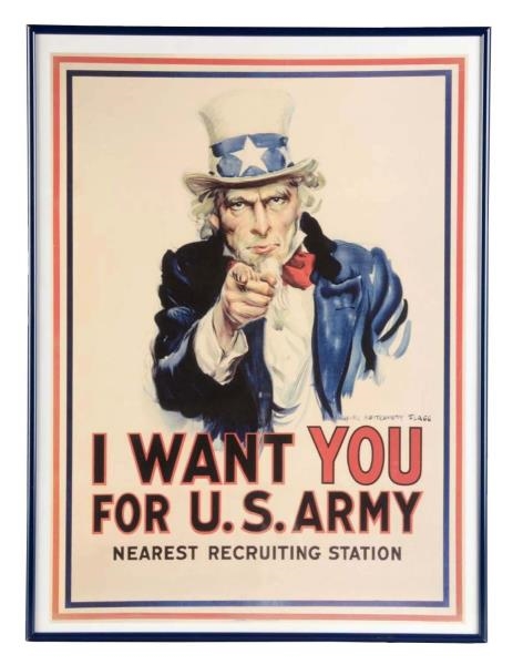 UNCLE SAM I WANT YOU FOR U.S. ARMY POSTER         