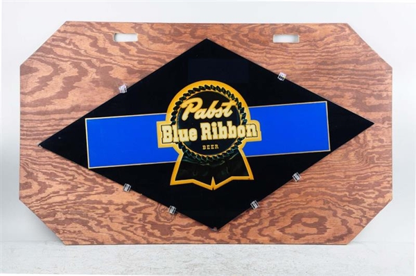 PABST BLUE RIBBON BEER GLASS SIGN.                