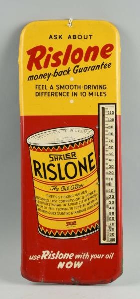 RISSOLE TIN ADVERTISING THERMOMETER.              