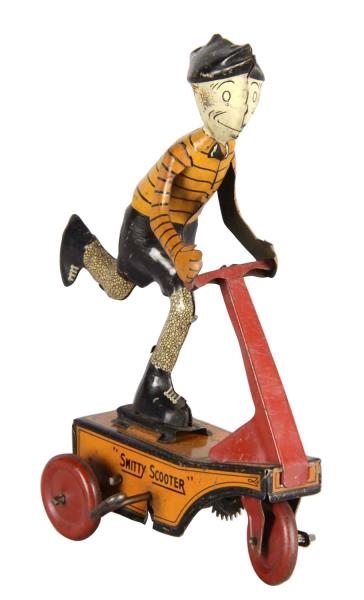 MARX SMITTY SCOOTER MECHANICAL TIN LITHOGRAPH TOY 