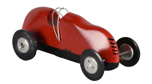 RED TETHER CAR WITH GAS POWERED MOTOR             