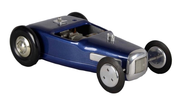 BLUE TETHER CAR WITH GAS POWERED MOTOR            