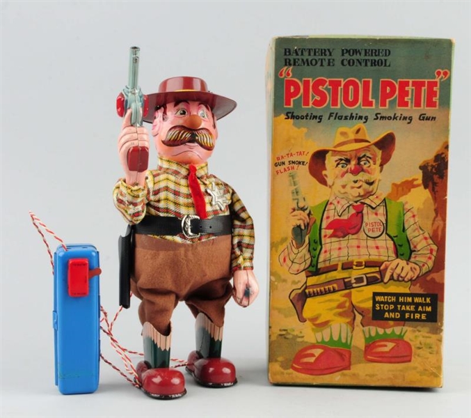 SCARCE JAPANESE BATTERY-OPERATED "PISTOL PETE" TOY