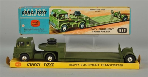 CORGI #1135 HEAVY EQUIPMENT TRANSPORTER IN BOX.   
