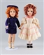 LOT OF 2: 1950S COMPOSITION MARY HOYER DOLLS.    