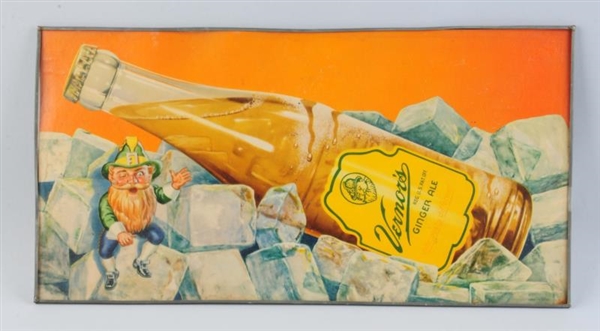 VERNORS GINGER ALE SIGN WITH BOTTLE.              