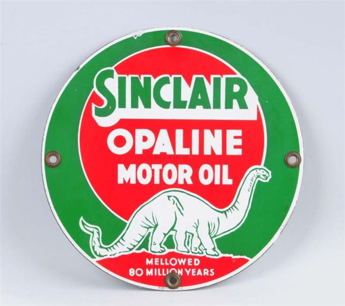 SINCLAIR OPALINE MOTOR OIL SIGN.                  