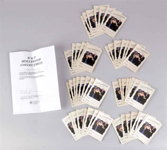 LOT OF 54: FRANK SINATRA ULTIMATE EVENT PASSES    