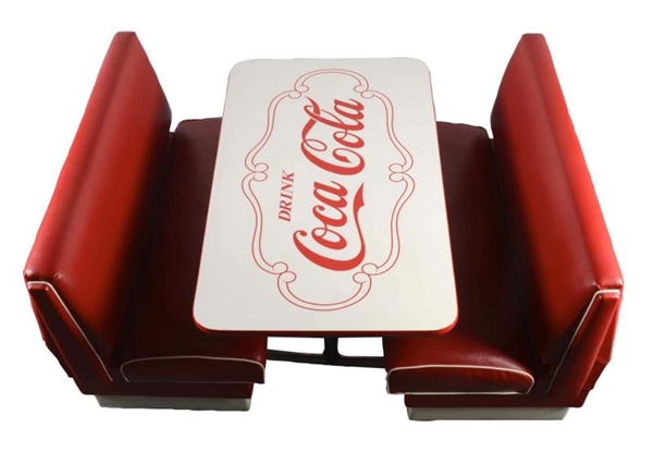 LOT OF 3: 1950S COCA COLA DINER BOOTH             