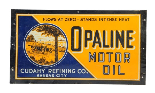 OPALINE MOTOR OIL CUDAHY REFINING KANSAS CITY SIGN