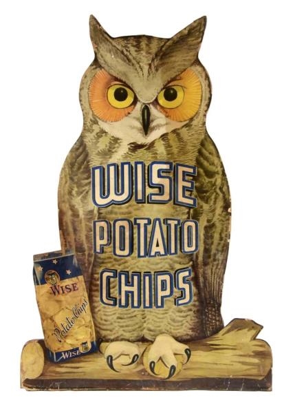 WISE POTATO CHIPS OWL ADVERTISEMENT               