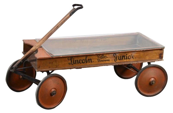 EARLY LINCOLN JUNIOR WOODEN CHILDS WAGON         
