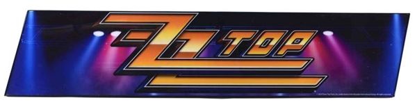 ZZ TOP LIGHTED SLOT MACHINE TOPPER SIGN           