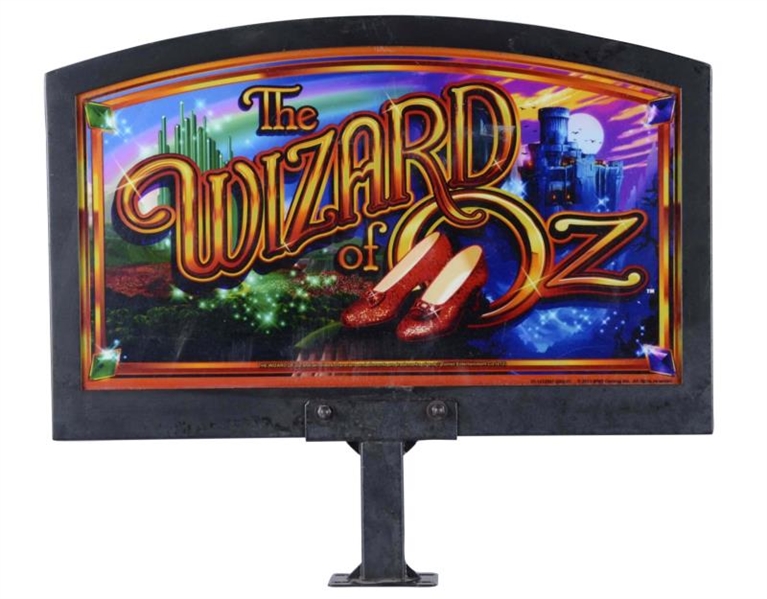 THE WIZARD OF OZ LIGHTED SLOT MACHINE TOPPER      