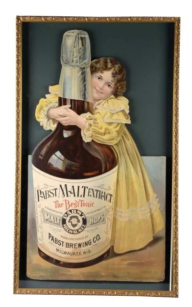 PABST MALT EXTRACT DIE CUT LITHOGRAPH             