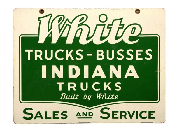 WHITE TRUCKS-BUSSES SALES & SERVICE SIGN.         