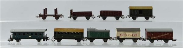 LOT OF 9: ASSORTED ROLLING STOCK.                 