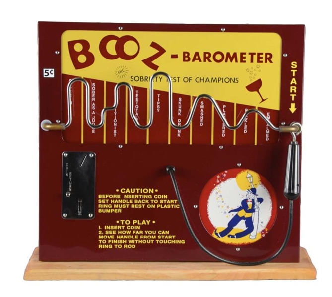 5¢ BOOZ-BAROMETER SOBRIETY TEST MACHINE           