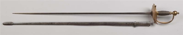 COMPOSITE FRENCH OFFICER’S SWORD AND SCABBARD.    