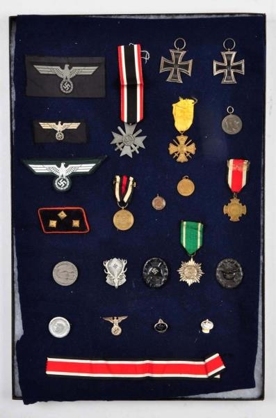 LOT OF 23: GERMAN WWII MEDALS, BADGES, RIBBONS.   