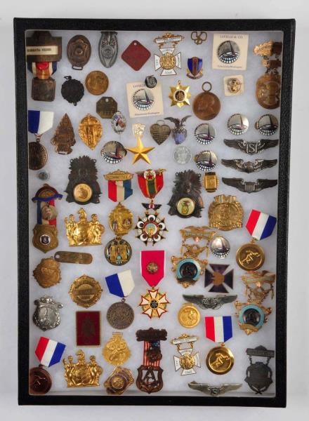 LARGE LOT OF PERIOD MEDALS AND RIBBONS.           