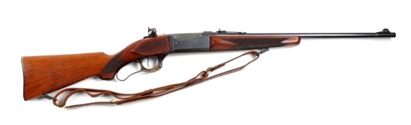 (C) SAVAGE MODEL 99 DELUXE LEVER ACTION RIFLE.    