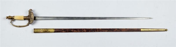 FRENCH NON-REGULATION OFFICER’S SWORD & SCABBARD. 