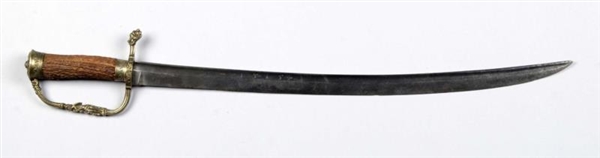 ENGLISH HANGER WITH 16TH CENTURY BLADE.           