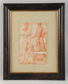 17TH CENTURY OLD MASTER DRAWING.                  